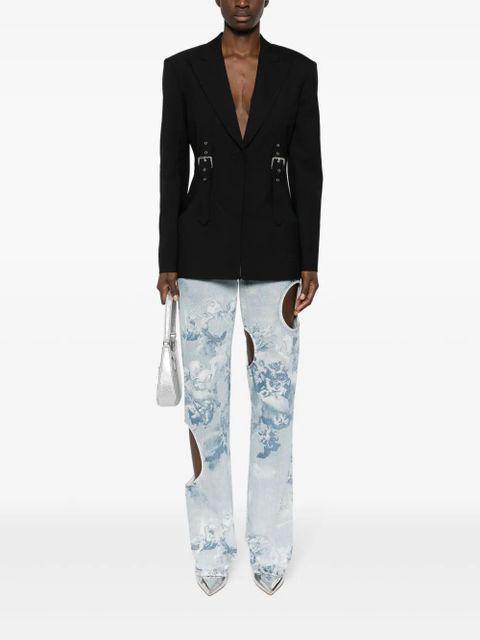 Blumarine buckle-detailed blazer - Black - zdjęcie produktu nr 2