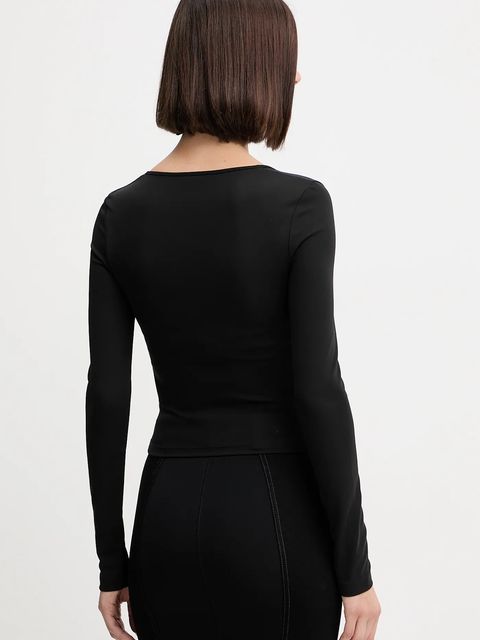 Just Cavalli longsleeve damskie kolor czarny 79PAH638 J0253 - zdjęcie produktu nr 2