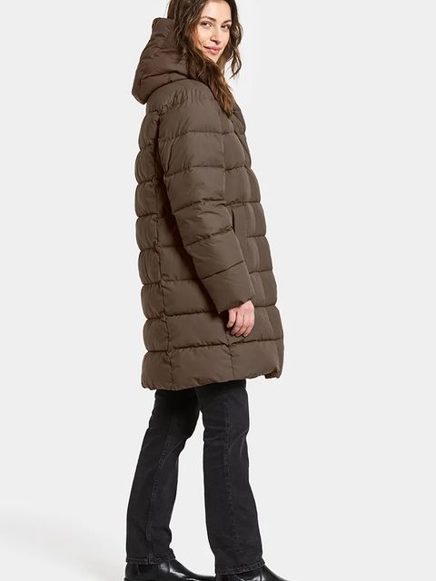 Didriksons kurtka NELLA kolor brązowy zimowa 505931 - zdjęcie produktu nr 2