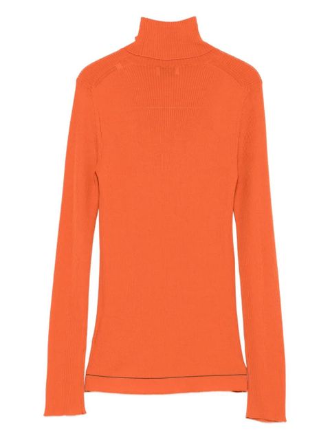 Moncler ribbed turtleneck sweater - Orange