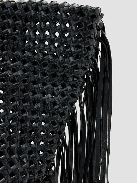 AllSaints torebka skórzana ARA kolor czarny W378XC