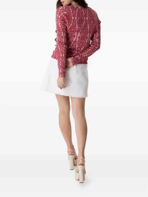 ETRO paisley-print ribbed sweater - Pink