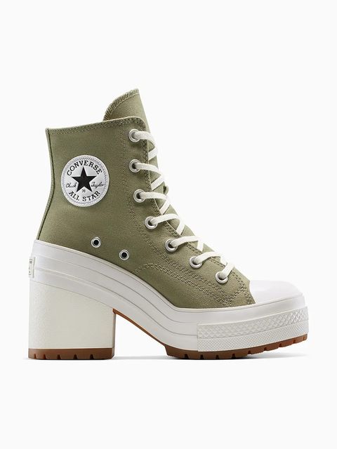 Converse trampki Chuck 70 De Luxe Heel kolor zielony A11899C