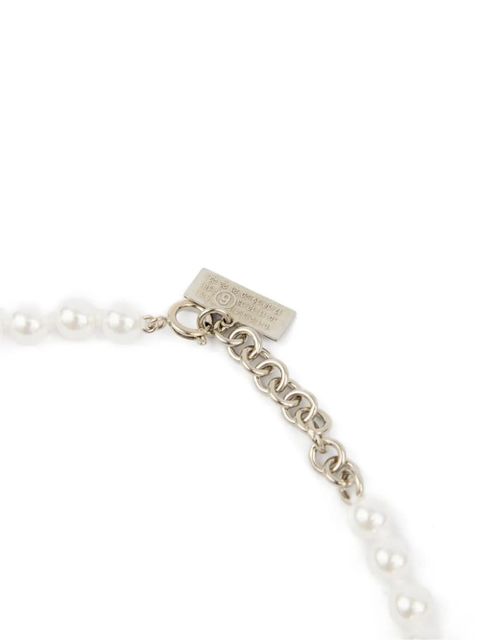 MM6 Maison Margiela crystal necklace - Silver
