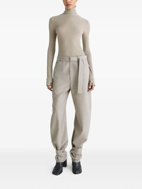 LEMAIRE seamless turtleneck top - Green