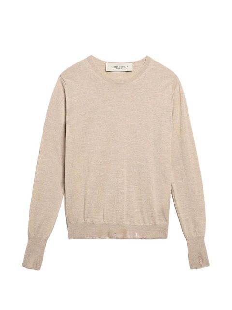 Golden Goose distressed fine-knit jumper - Neutrals - zdjęcie produktu nr 1