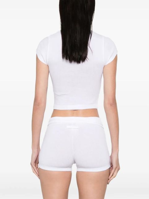 Jean Paul Gaultier logo-patch T-shirt - White