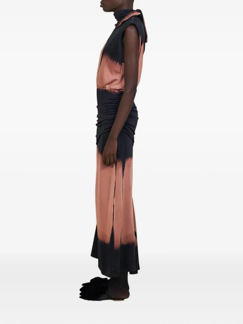 Johanna Ortiz Titual tie-dye maxi dress - Black