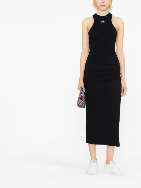 Marine Serre Crescent Moon racerback dress - Black - zdjęcie produktu nr 2