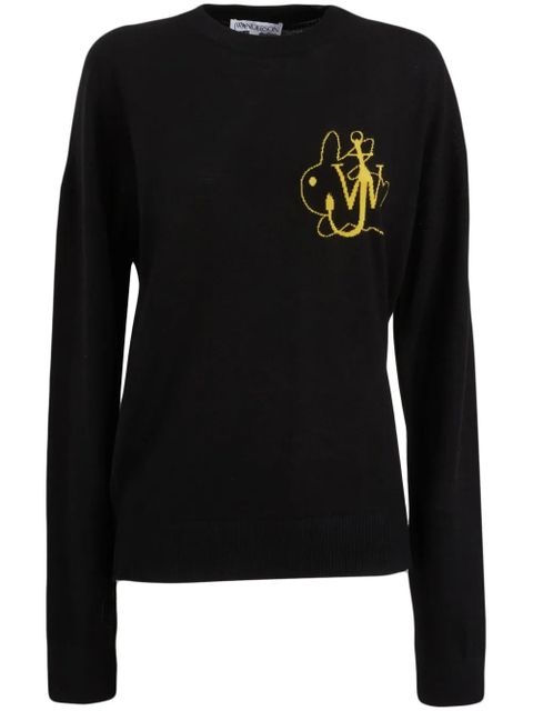 JW Anderson logo-print jumper - Black - zdjęcie produktu nr 1