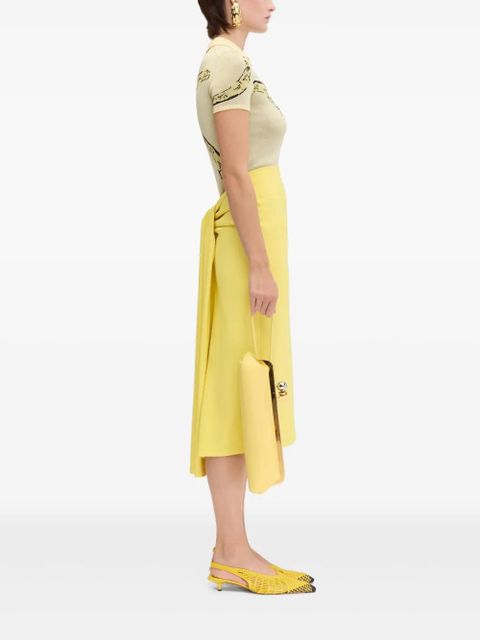 Jacquemus intarsia-knit T-shirt - Yellow - zdjęcie produktu nr 2