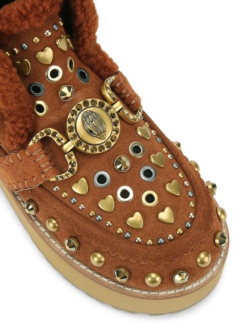 Kurt Geiger London śniegowce zamszowe Mansion Cosy Boot kolor brązowy 4993936029