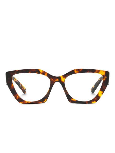 Prada Eyewear cat eye-frame glasses - Brown - zdjęcie produktu nr 1