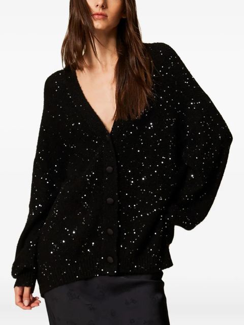 TWINSET sequin cardigan - Black - zdjęcie produktu nr 2