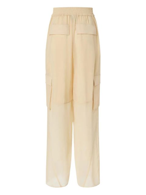PINKO elastic-waist cargo-pocket trousers - Neutrals - zdjęcie produktu nr 2