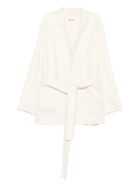 Róhe belted wool jacket - White - zdjęcie produktu nr 1