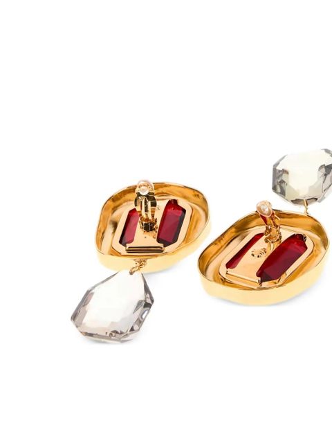 Givenchy Sculptural Crystal earrings - Gold