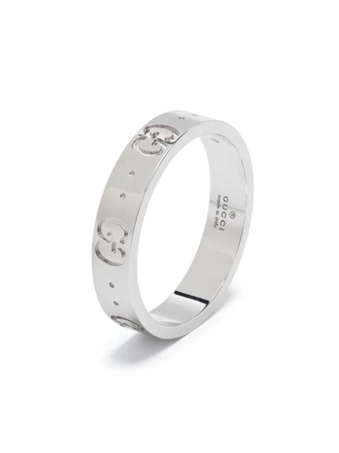 Gucci 18kt white gold Icon band ring - Silver - zdjęcie produktu nr 2