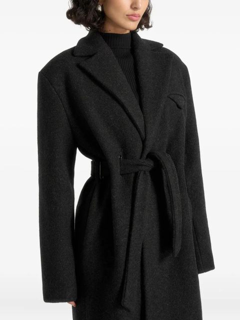 Manière De Voir Jena belted coat - Black
