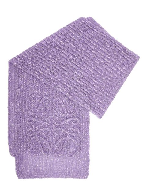 LOEWE Anagram scarf - Purple - zdjęcie produktu nr 1