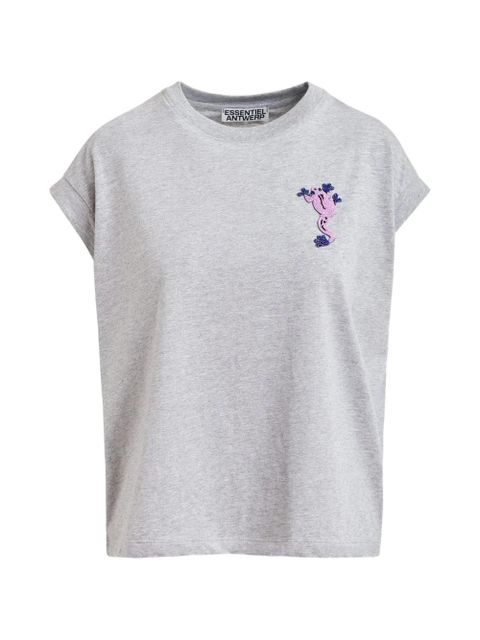 Essentiel Antwerp bead-embellished frog top - Grey - zdjęcie produktu nr 1