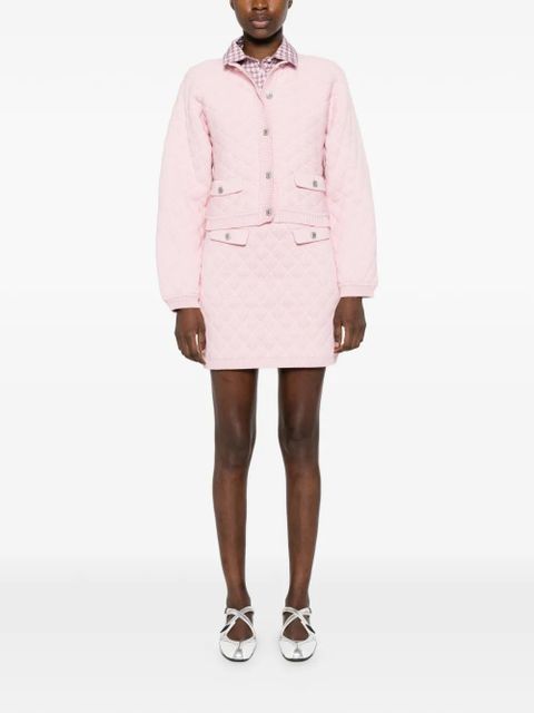 Moschino quilted flap-pocket cardigan - Pink - zdjęcie produktu nr 2