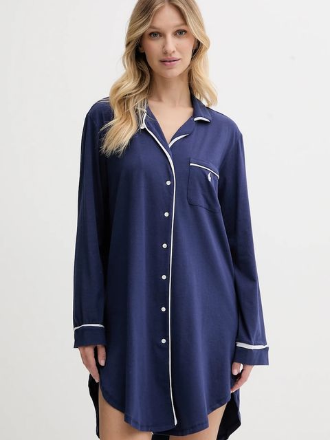 Polo Ralph Lauren koszula nocna damska kolor granatowy 4P0230