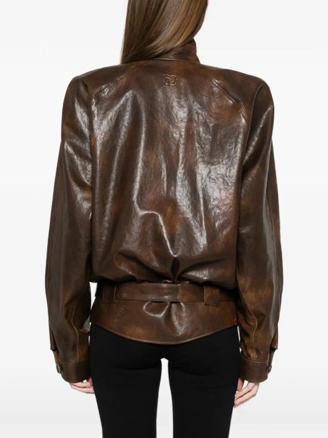 Magda Butrym belted jacket - Brown