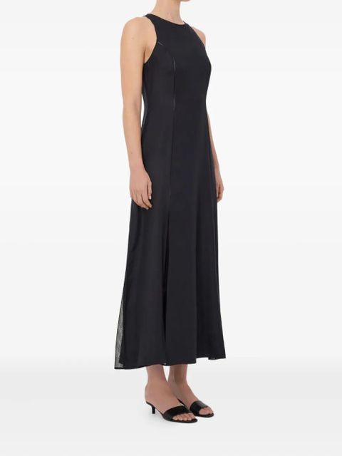 LouLou de Saison Iraka lace-stitching midi dress - Black