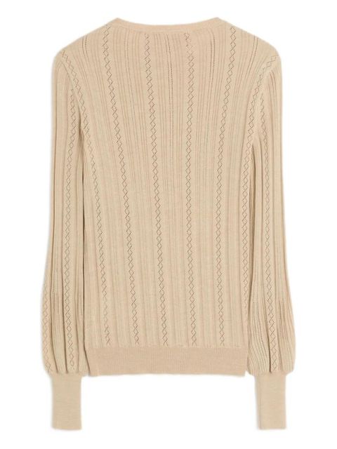 Valentino Garavani lattice-knit pullover - Neutrals - zdjęcie produktu nr 2