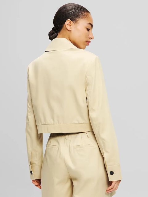 Karl Lagerfeld kurtka kolor beżowy przejściowa A2W14006 - zdjęcie produktu nr 2