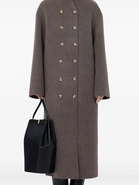 LouLou de Saison AMORY double-breasted button coat - Brown