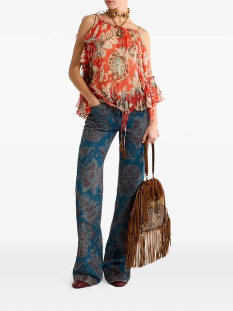 ETRO floral-print jeans - Blue - zdjęcie produktu nr 2