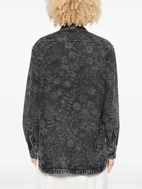 Golden Goose brushed-effect shirt - Grey - zdjęcie produktu nr 2