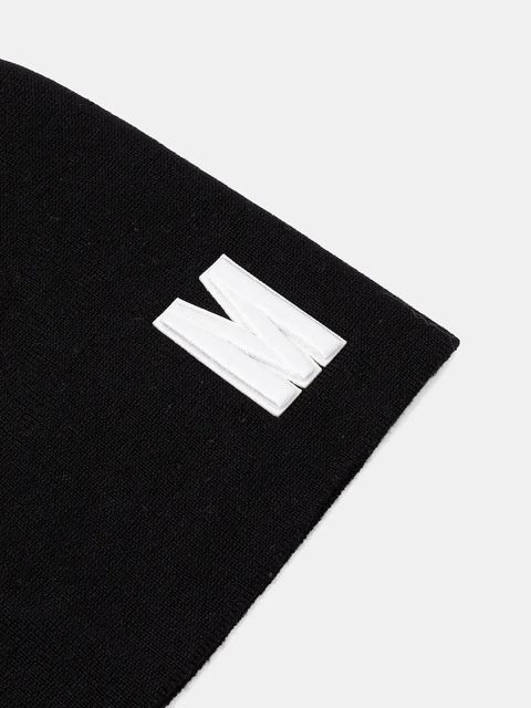 Moschino czapka wełniana kolor czarny M5877 60803 - zdjęcie produktu nr 2