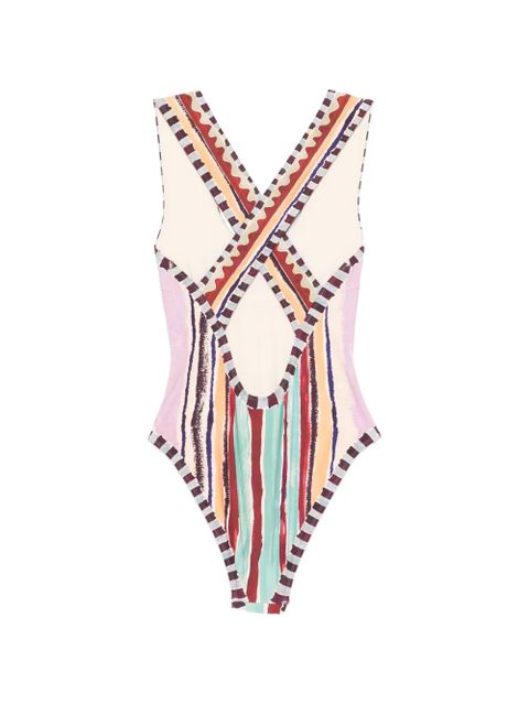 ALEMAIS scoop-neck swimsuit - Neutrals - zdjęcie produktu nr 2