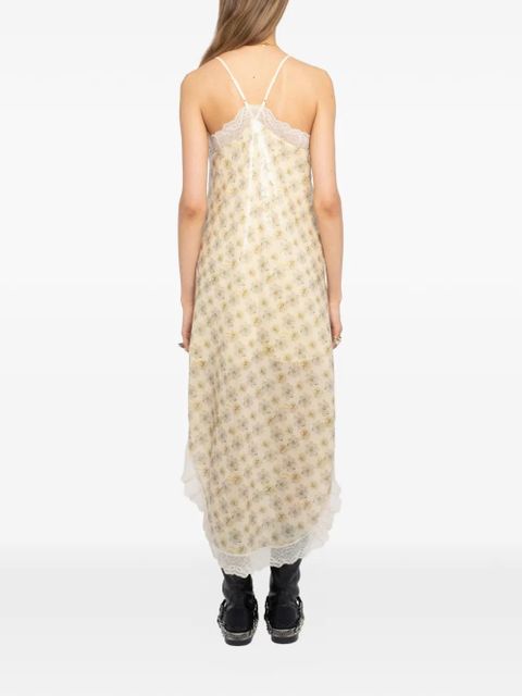 Zadig&Voltaire Ristyl flower midi dress - Neutrals