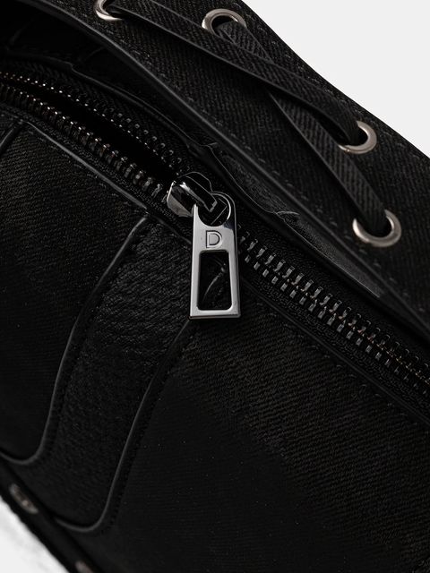 Desigual torebka SNAKE PATCH BERGAMO kolor czarny 25WAXP29