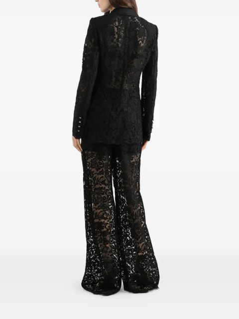 Dolce & Gabbana cordonetto lace trousers - Black