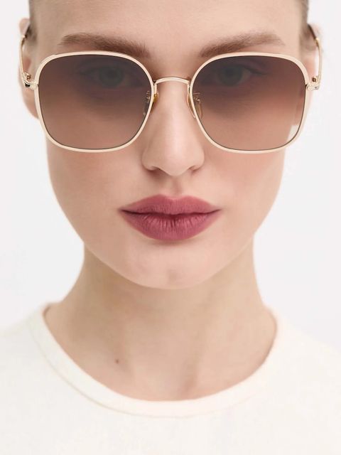 Chloé okulary przeciwsłoneczne damskie kolor złoty CH0255SK - zdjęcie produktu nr 1