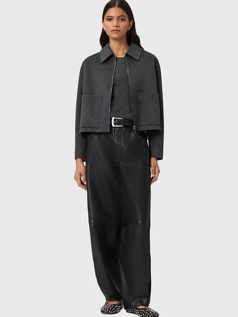 AllSaints t-shirt kaszmirowy REBEL TEE kolor szary W118KB