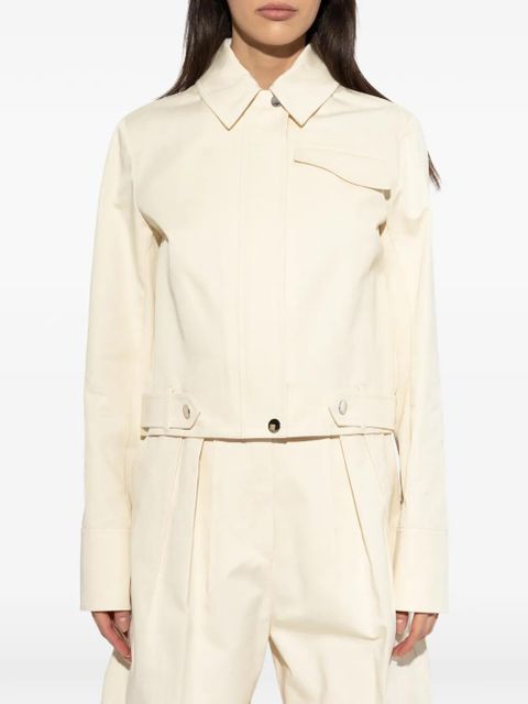 Sportmax buckled pocket jacket - White