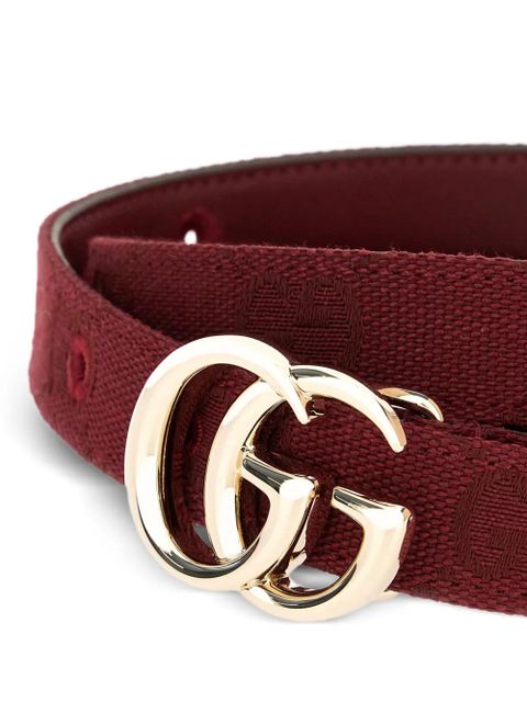 Gucci GG Marmont skinny belt - Red