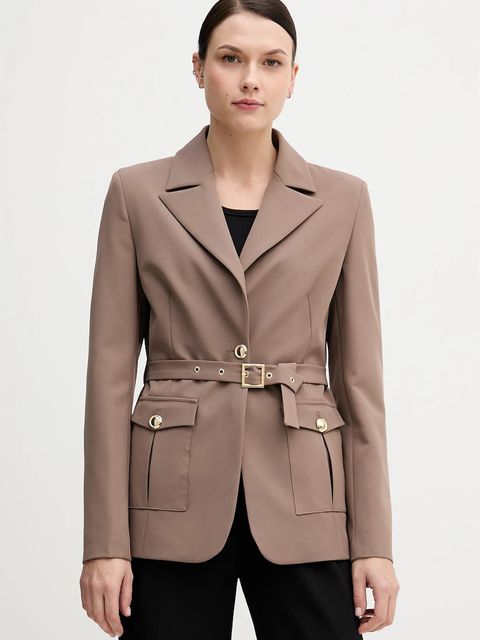 Gaudi marynarka kolor beżowy jednorzędowa gładka 521FD35023 - zdjęcie produktu nr 1