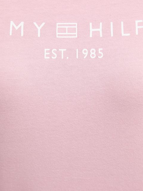 Tommy Hilfiger t-shirt bawełniany damski kolor różowy WW0WW40276