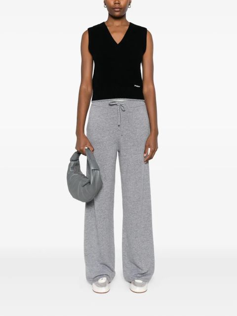 PINKO V-neck knitted vest - Black