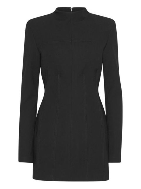 ROTATE BIRGER CHRISTENSEN long-sleeve mini dress - Black - zdjęcie produktu nr 1