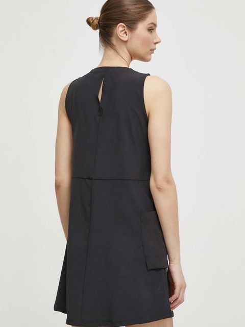 Helly Hansen sukienka sportowa Viken kolor czarny mini prosta 62820