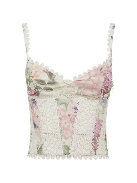 Charo Ruiz Ibiza Poppy floral-print top - Neutrals - zdjęcie produktu nr 2