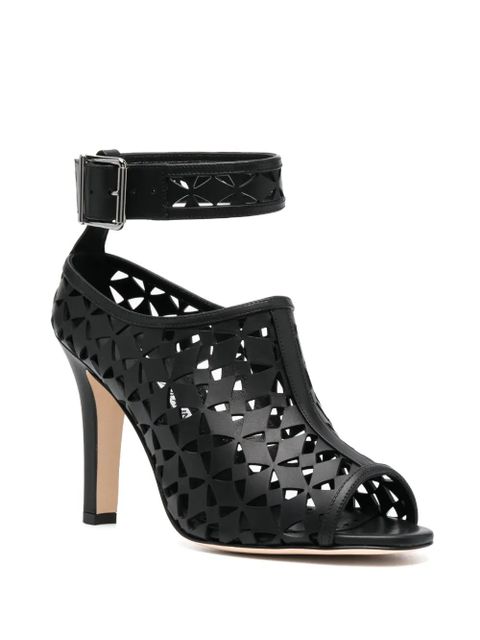 Manolo Blahnik Tingah 105mm laser-cut sandals - Black